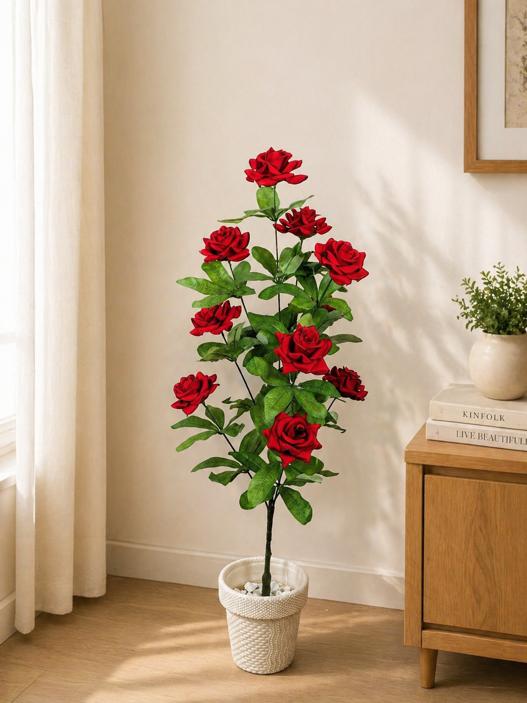 artificial rose plant